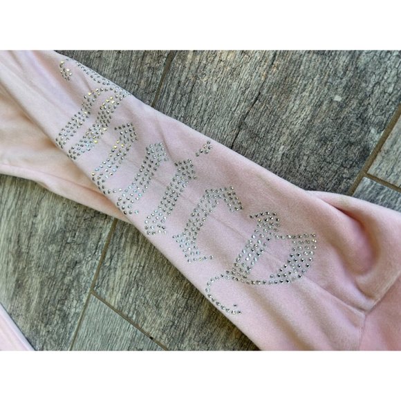 Juicy Couture‎ Sweatsuit Y2K Joggers Track Set Pink Barbiecore Large Womens - Picture 8 of 13